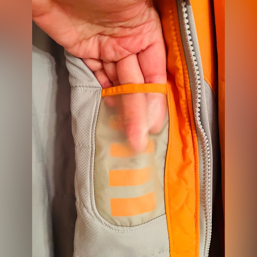 Vintage GAP Women’s Orange and Gray Light Winter Jacket: Comfortable&Warm Sz XL - Picture 6 of 11
